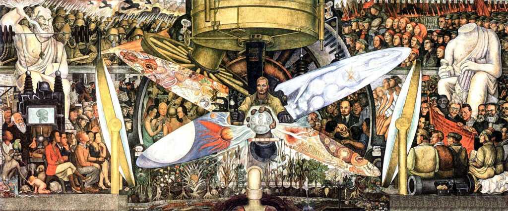 "El hombre controlador del universo" (1934) - Diego Rivera
