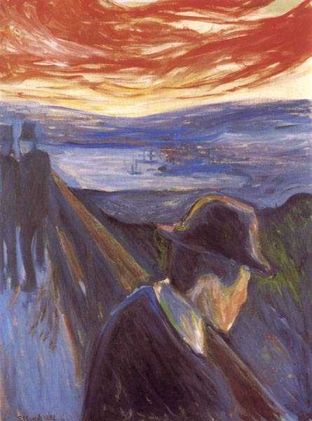 Munch, Estado de ánimo enfermo, Desolación,