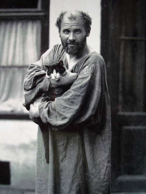 Gustav Klimt_con gato
