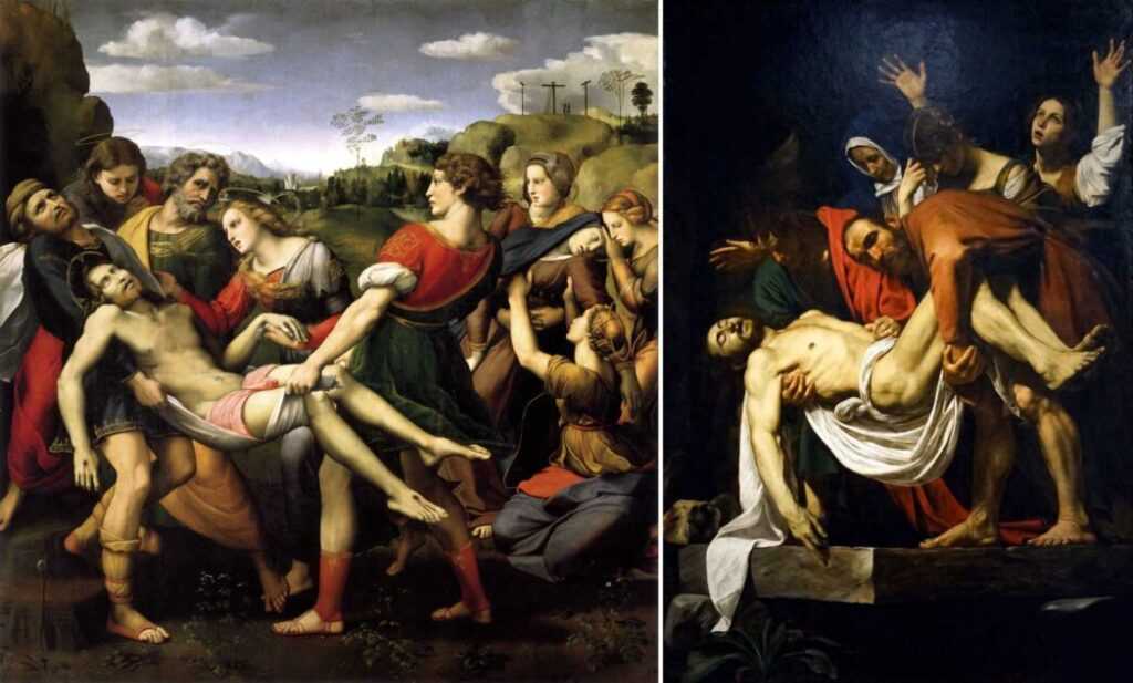 Caravaggio y Rafael