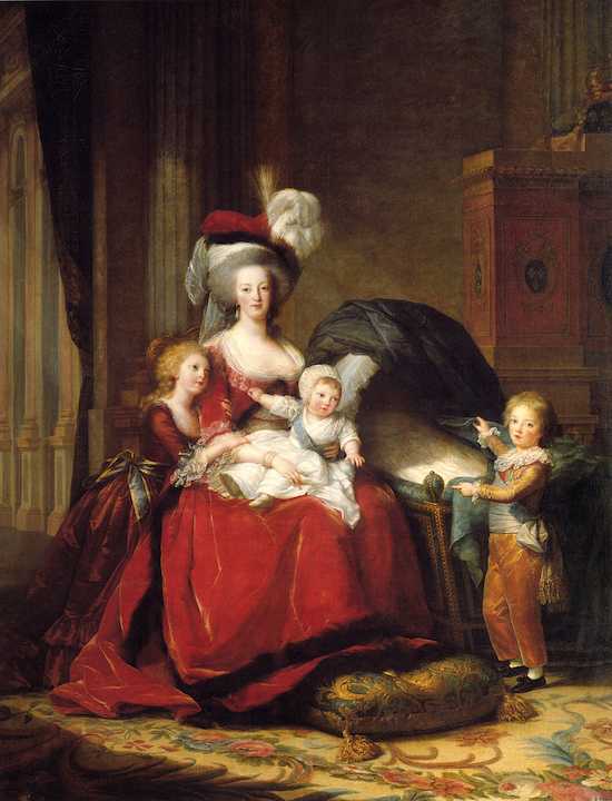 Maria Antonieta y sus hijos